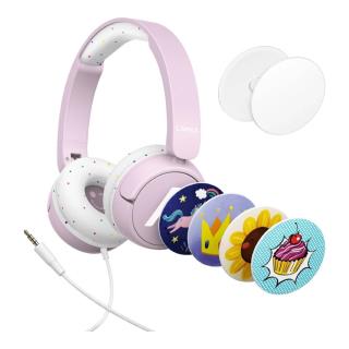 Słuchawki przewodowe LAMAX SoundKid1 Pink 3,5mm BeatBass®
