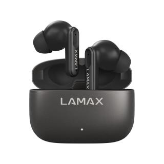 Słuchawki bezprzewodowe LAMAX SteelClips1 ANC BT 5.3 USB-C IPX5 8godz czarne