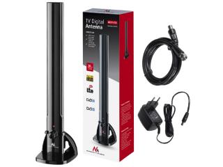 Antena TV DVB-T/T2 H.265 HEVC Maclean MCTV-930 wewnętrzna tubowa  LTE, max poziom wyjściowy 100dBµV