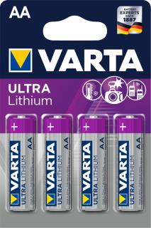 Baterie Varta Professional Lithium, Mignon AA  - 4 szt