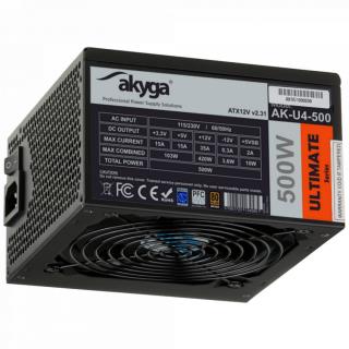 Zasilacz ATX 500W Akyga Ultimate AK-U4-500 80+ Bronze Fan12cm P8 6xSATA 2xPCI-E