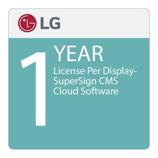 Licencja LG SSC-Y1SLB.AL - SuperSign Cloud License 1 year/device