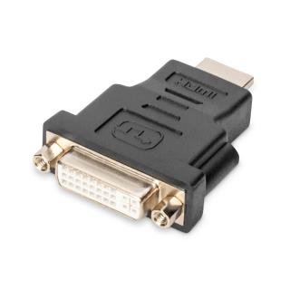 Adapter DIGITUS HDMI FHD 1080p 60Hz Typ HDMI A/DVI-I (24+5) M/Ż czarny