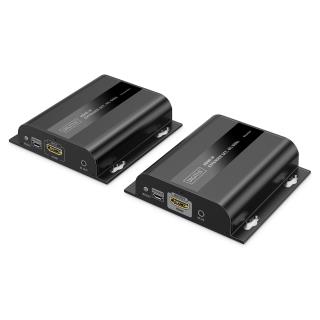 Przedłużacz/Extender DIGITUS HDMI 120/200m po kat.6 UTP/IP 4K/60Hz, max. 253 odbiorniki, (zestaw)