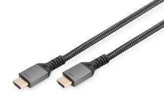 Kabel HDMI 2.1 DIGITUS PREMIUM połączeniowy Ultra HighSpeed 8K60Hz UHD Typ HDMI A/A M/M czarny 3m