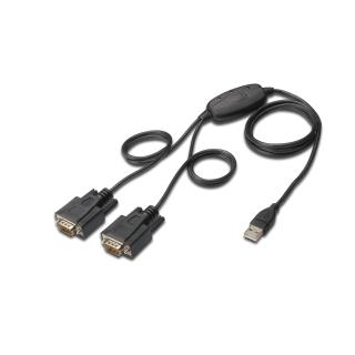 Konwerter USB 2.0 DIGITUS DA-70158 2xRS232, 1,5m