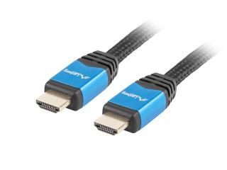Kabel HDMI Lanberg Premium M/M v2.0 1m czarno-niebieski