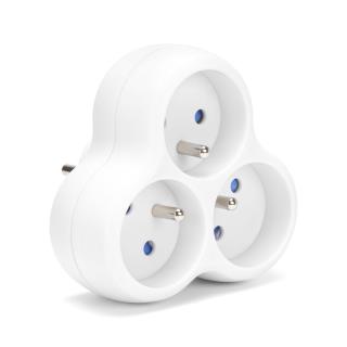 Rozgałęźnik sieciowy MONTIS MT151-WH potrójny biały