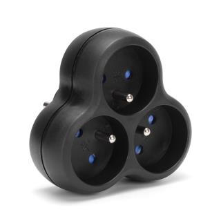 Rozgałęźnik sieciowy MONTIS MT151-BK potrójny czarny