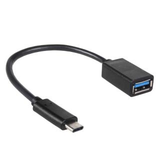 Kabel USB 3.0 Maclean MCTV-843 USB 3.1 Typ C (M) -> USB 3.0 (F) OTG 0,15m czarny