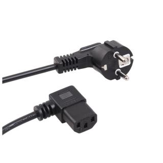 Kabel zasilający kątowy Maclean MCTV-802 3 pin 1,5m wtyk EU 