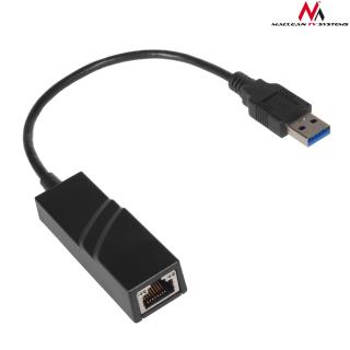 Kabel adapter Maclean MCTV-581 USB 3.1 (M) -> LAN 1Gb RJ45 