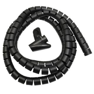 Organizator maskownica kabli Maclean MCTV-676 B czarna 25mm x 2m