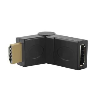 Przejściówka Qoltec HDMI męska / HDMI żeńska (kątowy/obrotowy)