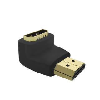Przejściówka Qoltec HDMI męska/ HDMI żeńska (kątowa)