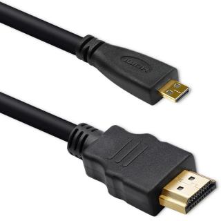 Kabel Qoltec HDMI | Micro HDMI | High speed | 4K | 30Hz | GOLD | 1.5m