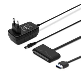 Kabel adapter Savio AK-39 USB 3.0 do dysków 3.5” z zasilaniem