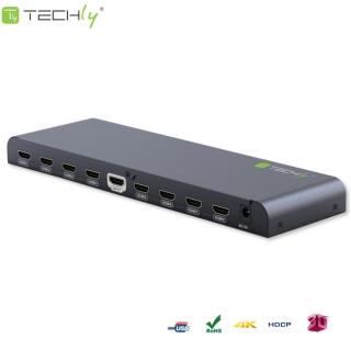 Rozdzielacz / Splitter Techly AV HDMI 2.0 1/8 Ultra HD 4Kx2K 3D
