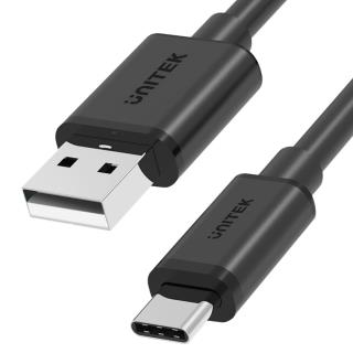 Kabel USB Unitek Y-C480BK USB-A — USB-C, krótki, 0,25m 