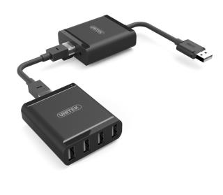 Przedłużacz Unitek Y-2516 USB 2.0 over IP do 100m do 4x USB