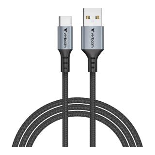 Kabel Verbatim USB-A(M) - USB-C(M) 1,2m, 18W, czarny