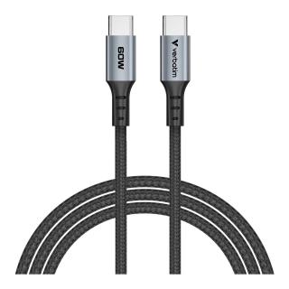 Kabel Verbatim USB-C(M) - USB-C(M) 1,2m, 60W, PD, czarny