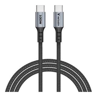 Kabel Verbatim USB-C(M) - USB-C(M) 1,2m, 100W, PD, czarny
