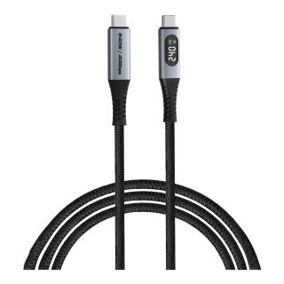 Kabel Verbatim USB-C(M) - USB-C(M) z wyświetlaczem, 1,2m, 240W, PD, czarny