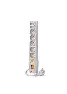 Listwa przeciwprzepięciowa Acar P7  3,0m 7 gniazd automat szara