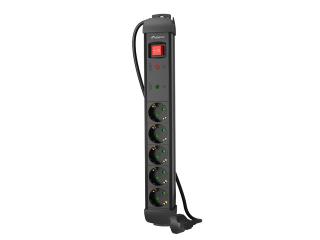 Listwa zasilająca Lanberg SP1 3m 5x 230V Schuko czarna