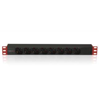 Listwa zasilająca Techly Rack 1U, 8xSchuko 250V/16A C14 2m