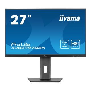 Monitor iiyama 27" ProLite XUB2797QSN-B2 IPS QHD 100Hz HDMI 2xDP HUB RJ-45 głośniki