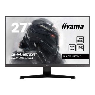 Monitor iiyama 27" G-MASTER G2745QSU-B2 BLACK HAWK IPS QHD 100Hz HDMI DP HUB głośniki