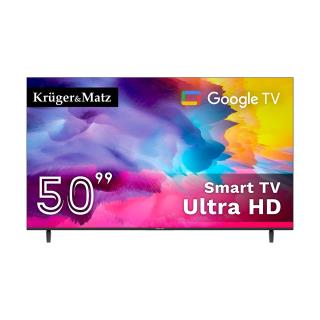 Telewizor Kruger&Matz 50" UHD Google TV, DVB-T2/S2/T/C H.265 HEVC