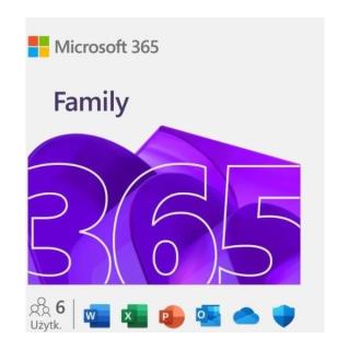 Licencja ESD Microsoft 365 Family 1Y 6U Win/Mac 32/64bit AllLng DwnLd EuroZone EP2-36894