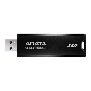 Dysk zewnętrzny SSD ADATA SC610 2TB USB 3.2 Gen2 (550/500 MB/s) Czarny