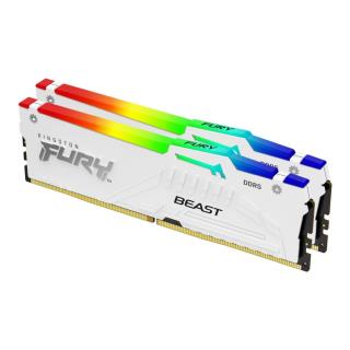 Pamięć DDR5 Kingston FURY Beast RGB 64GB (2x32GB) 6000MHz CL30 1,4V White EXPO