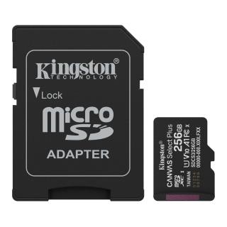 Karta pamięci Kingston microSD Canvas Select Plus 256GB Class 10 UHS-I U3 V30 A1 + adapter