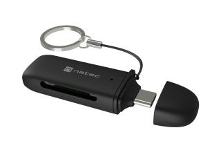 Czytnik kart Natec Scarab C SD/Micro SD USB 3.2. Gen 1 czarny