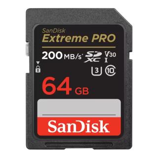 Karta pamięci SDXC SanDisk Extreme Pro 64GB 200/90MB/s C10 V30 UHS-I U3