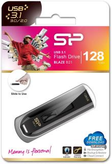 Pendrive Silicon Power Blaze B21 128GB USB 3.0 / USB 3.1  Black