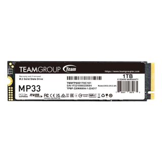 Dysk SSD Team Group MP33 1TB M.2 2280 PCIe NVMe (1800/1500 MB/s)