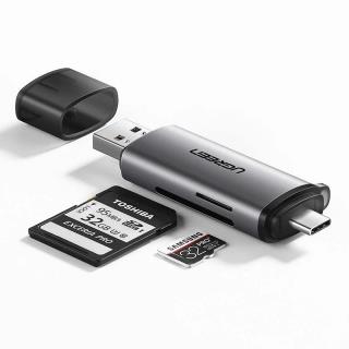 Czytnik kart Ugreen CM185 USB 3.0 + USB-C SD i microSD