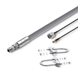 Zestaw antena LoRa Qoltec 5.8 dBi + kabel zasilający