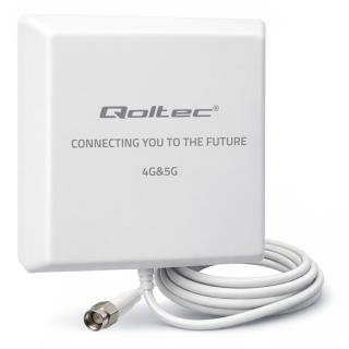 Antena 4G 5G LTE Qoltec 9dBi | kierunkowa | zewnętrzna | SMA | wodoodporna | 3m
