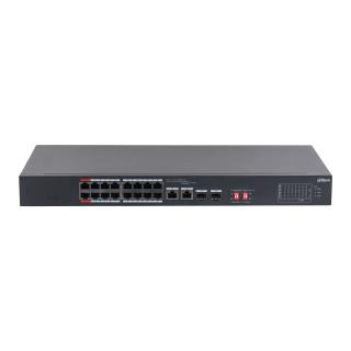 Switch niezarządzalny Dahua S3218-16ET-135 16x10/100M 2x10/100/1000M PoE 2xSFP Combo