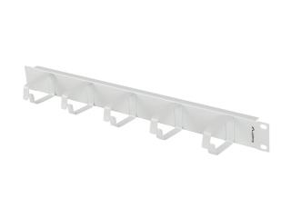 Organizer kabli Lanberg AK-1701-S 19" 1U z 5 metalowymi uchwytami typ B szary
