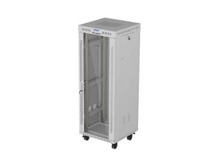Szafa instalacyjna Rack Stojąca Lanberg 19" 32U 600x600 szara drzwi przeszklone LCD Lanberg (Flat Pack) V2