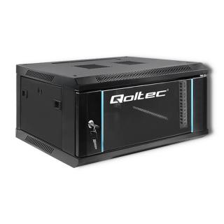 Szafa RACK Qoltec 19" | 4U | 450x600x280 | Czarna | Wisząca
