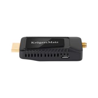 Tuner mini Kruger & Matz KM9999 DVB-T / DVB-T2 HD do TV naziemnej H.265 HEVC 